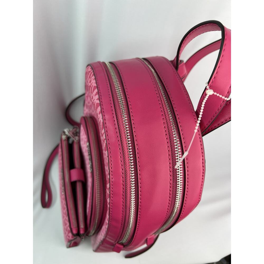 MK Set NWOT Jaycee Ombre Backpack & Jet Set Large Wristlet Dragonfruit Pink $766 - Picture 6 of 16